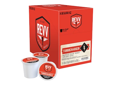 Revv Turbocharger Coffee, Keurig® K-Cup® Pods, Dark Roast, 24/Box (6728)