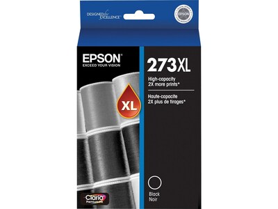 Epson T273XL Black/Cyan/Magenta/Yellow High Yield Ink Cartrtridges, 4/Pack