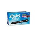 Expo Click Dry Erase Markers, Chisel Point, Black, Dozen (1741920)