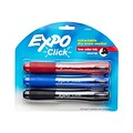 Expo Click Dry Erase Markers, Chisel Tip, Assorted, 3/Pack (1741919)