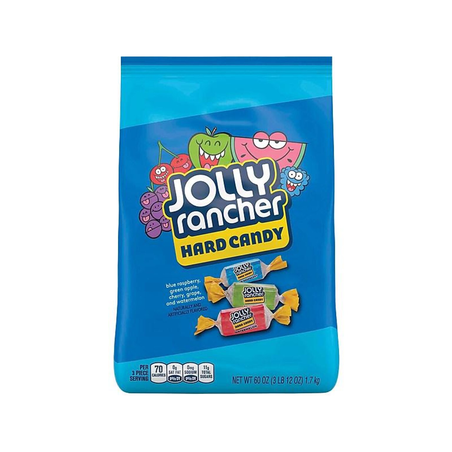 Jolly Rancher Hard Candy, Assorted Flavors, 60 oz. (HEC15677)