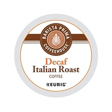 Barista Prima Italian Roast Decaf Coffee, Dark Roast, Keurig® K-Cup® Pods, 24/Box (6624)