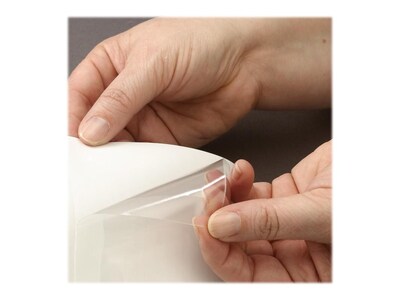 Smead Self Adhesive Poly Pockets, 6" x 4", Clear, 100/Box (68164)