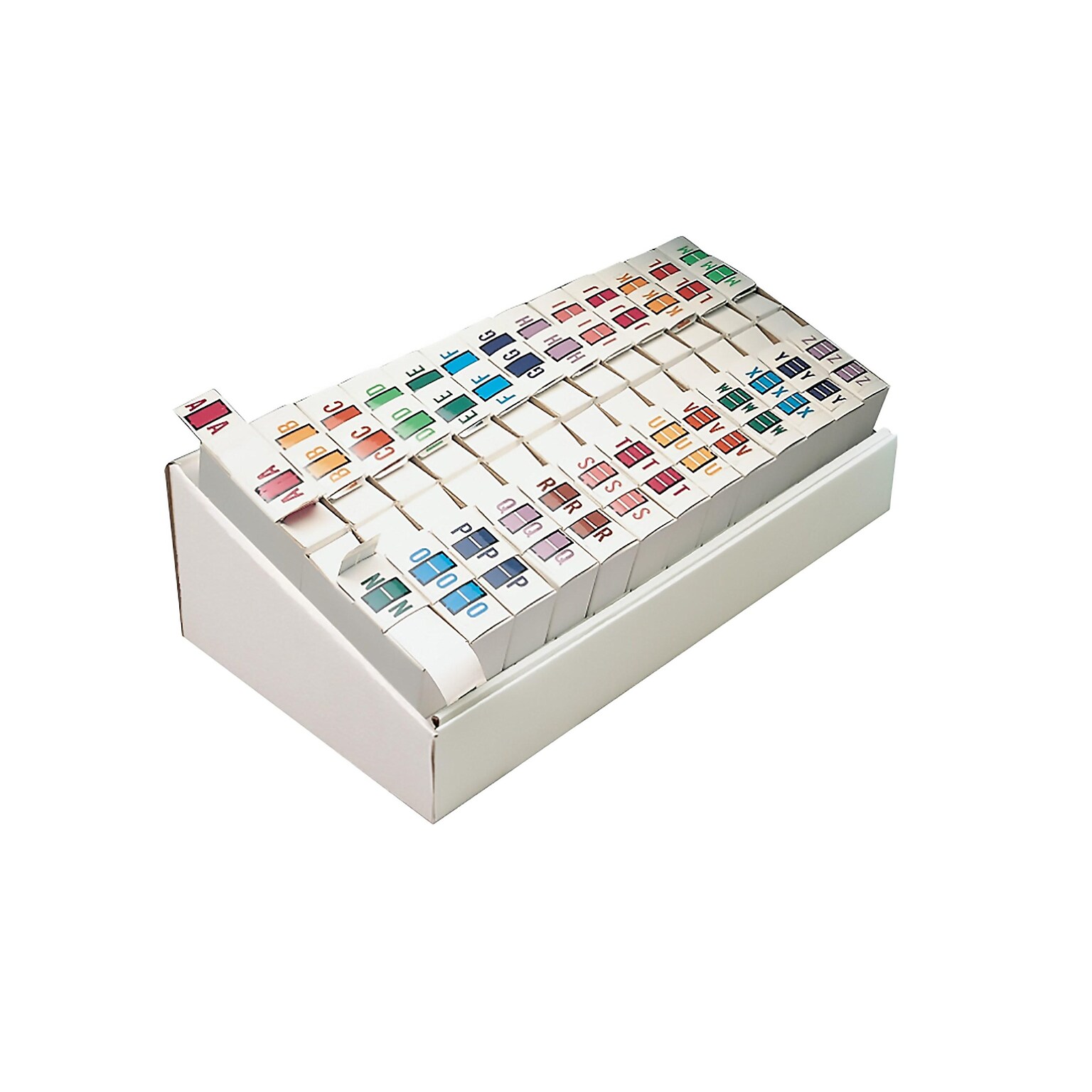 Smead BCCR Bar Style Color-Coded File Folder Labels, Assorted Colors, 500/Rolls, 26 Rolls/Box (67070)