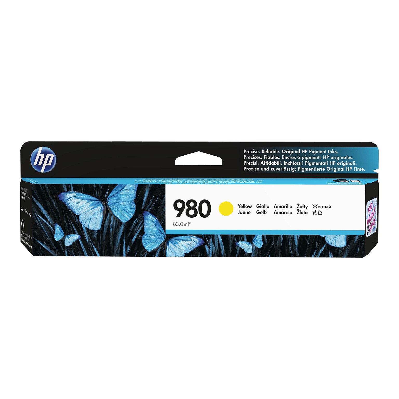 HP 980 Yellow Standard Yield Ink Cartridge (D8J09A)