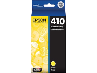 Epson T410 Black/Cyan/Magenta/Yellow Standard Yield Ink Cartridges, 4/Pack