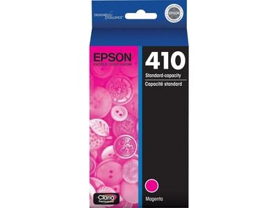 Epson T410 Black/Cyan/Magenta/Yellow Standard Yield Ink Cartridges, 4/Pack