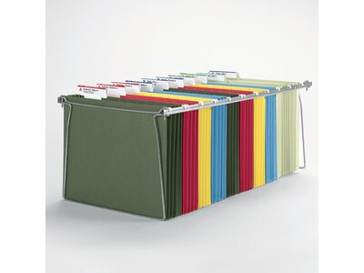 Smead Hanging File Folder Frames, Letter Size, Gray, 2/Pack (SMD64872)