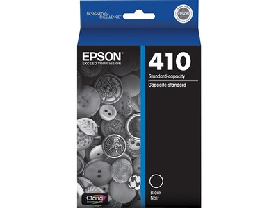 Epson T410 Black/Cyan/Magenta/Yellow Standard Yield Ink Cartridges, 4/Pack