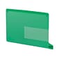 Smead End Tab Poly Outguides, Two Pocket, Bottom Position Tab, Letter Size, Green, 25/Box (61952)