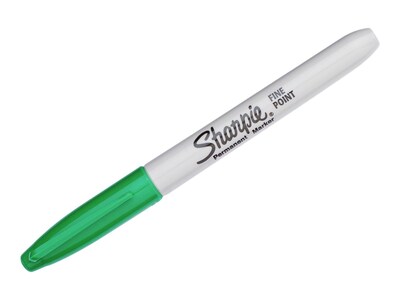 Sharpie Permanent Marker, Fine Tip, Green (30004)