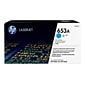 HP 653A Cyan Toner Cartridge, Standard (CF321A)