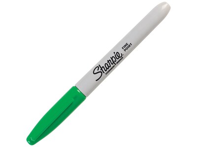 Sharpie Permanent Marker, Fine Tip, Green (30004)