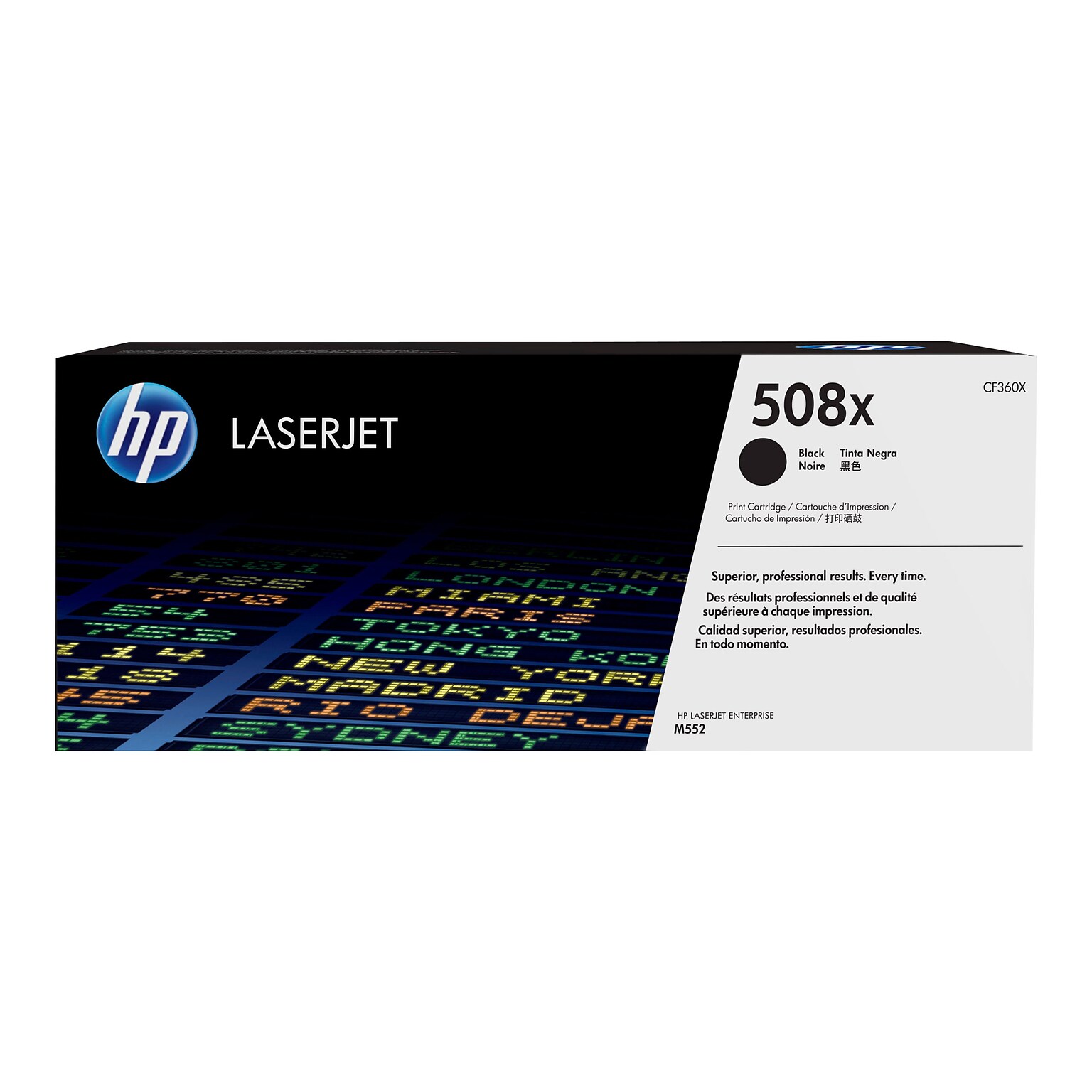 HP 508X Black High Yield Toner Cartridge   (CF360X)