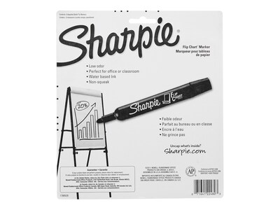 Sharpie Flip Chart Permanent Marker, Bullet Tip, Assorted, 8/Pack (22480)