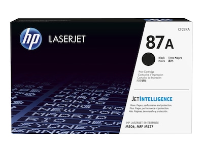 HP 87A Black Standard Yield Toner Cartridge, Print Up to 8550 Pages (CF287A)