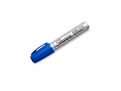 Sharpie King Size Permanent Marker, Chisel Tip, Blue, Dozen (15003)