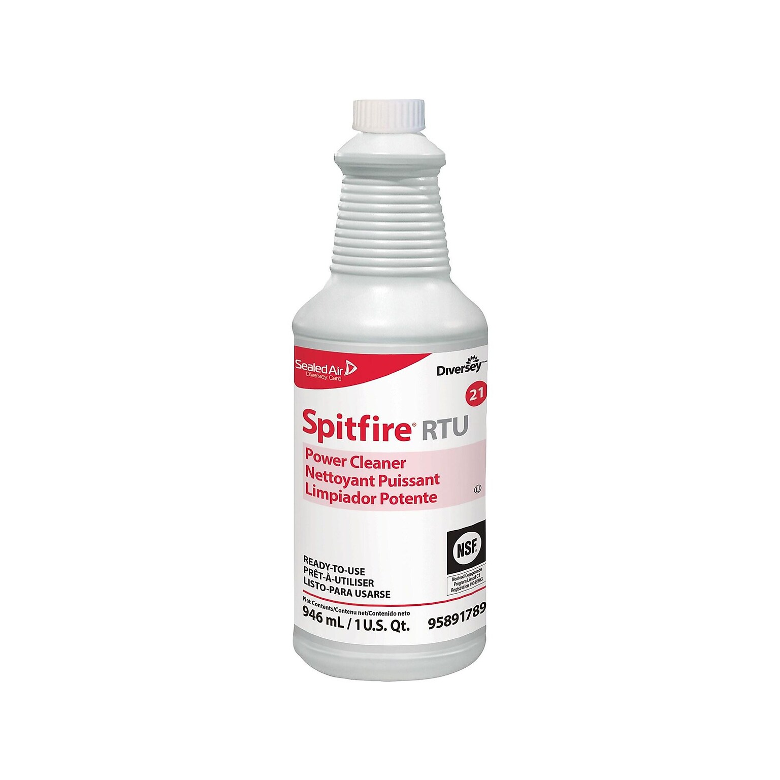 Diversey Spitfire Power All-Purpose Cleaner, Fresh Pine, 32 Oz., 12/Carton (95891789)