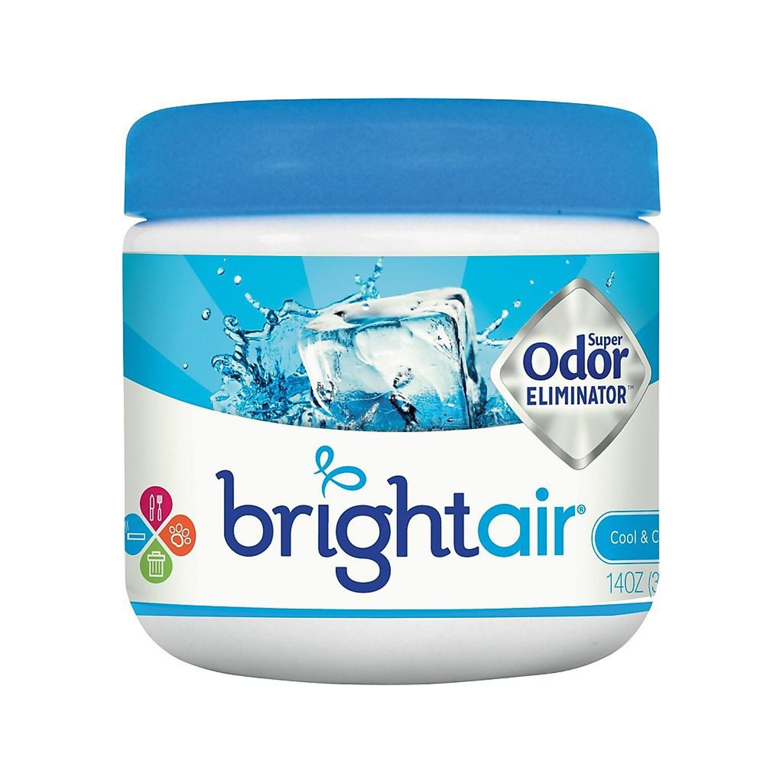 Bright Air Super Odor Eliminator Solid Air Freshener, Cool & Clean (900090)