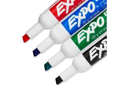 Expo Tank Dry Erase Marker, Chisel Tip, Assorted, Starter Set/Kit (80653)