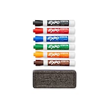 Expo Low Odor Dry-Erase Marker and Organizer Kit, Broad Chisel Tip, Assorted Colors (80556)