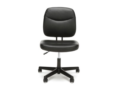OFM Essentials Bonded Leather Computer and Desk Chair, Black (ESS-6005)