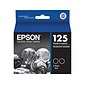 Epson T125 Black Standard Yield Ink Cartridge, 2/Pack