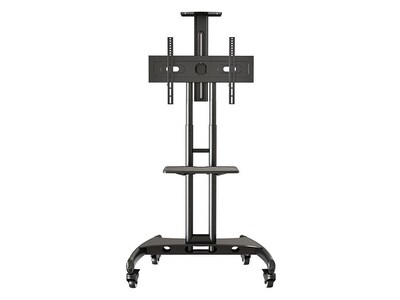 Rocelco Mobile Flat Panel TV Cart, Rolling with AV Shelf, 32-70", 100 lbs. Max. (R VSTC)