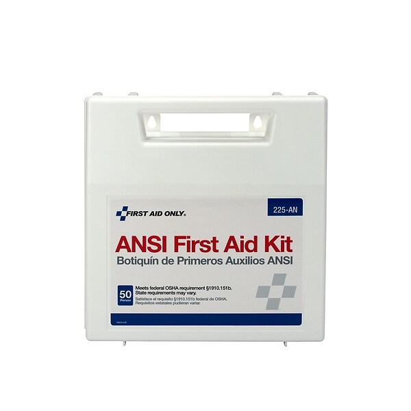 First Aid Only First Aid Kit, 50 People, 196 Pieces (225-AN)