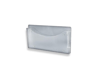 Azar Poly Single-Pocket Wall File, Clear (250000)