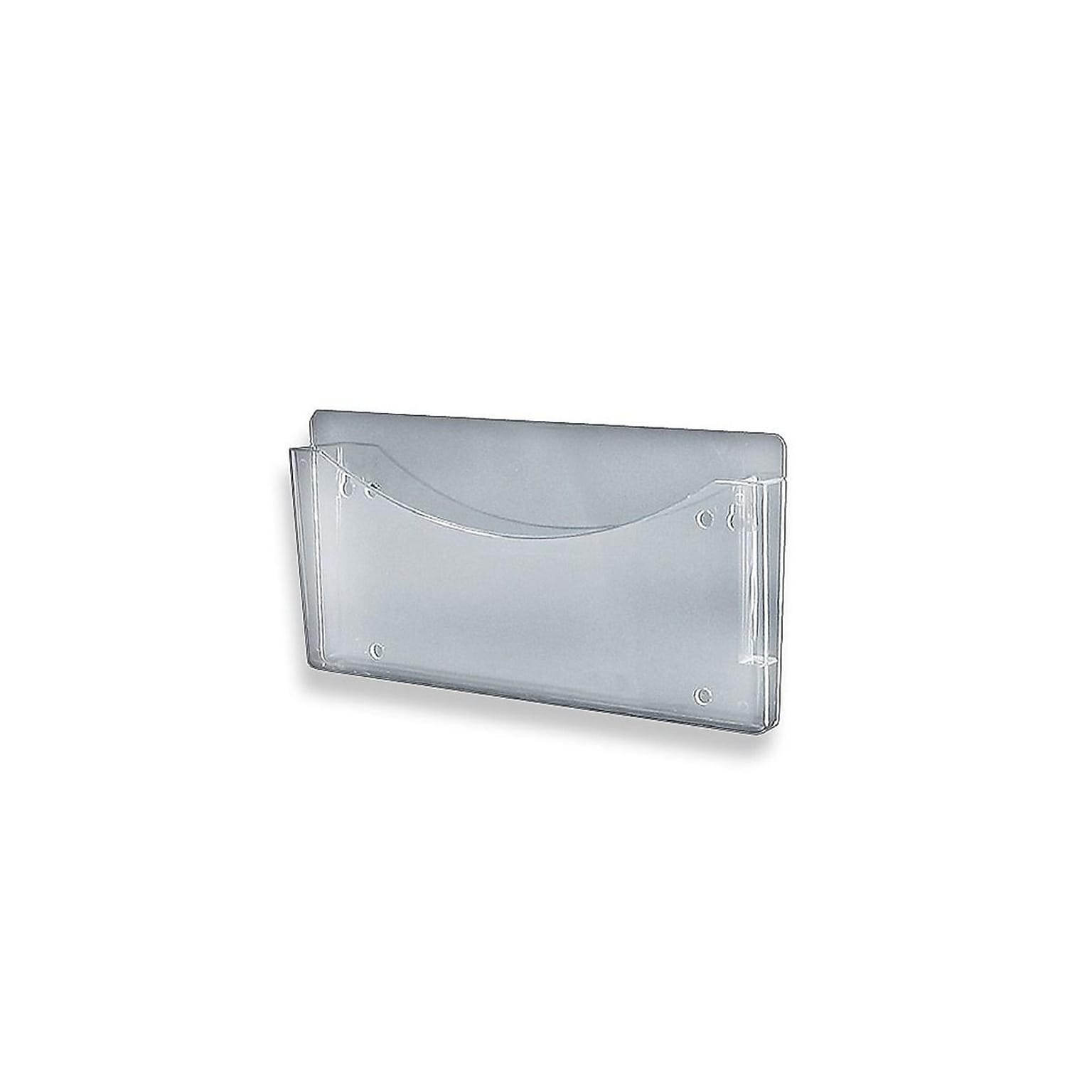 Azar Poly Single-Pocket Wall File, Clear (250000)