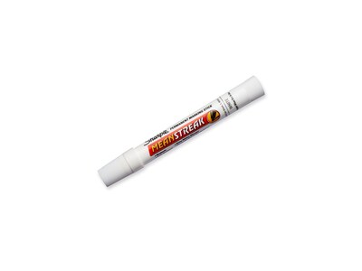 Sharpie Mean Streak Permanent Marker, Bullet Tip, White (85018)