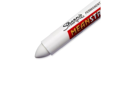 Sharpie Mean Streak Permanent Marker, Bullet Tip, White (85018)