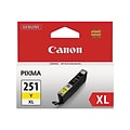 Canon CLI-251XL Yellow High Yield Ink Cartridge (6451B001)