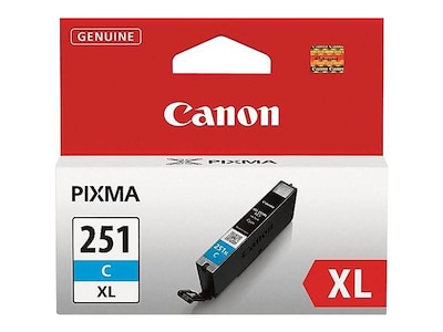 Canon 251XL Cyan High Yield Ink Cartridge (6449B001)