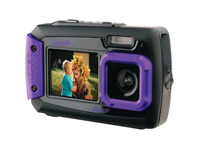 Coleman Duo2 2V9WP 20 Megapixels Point & Shoot Camera, Purple