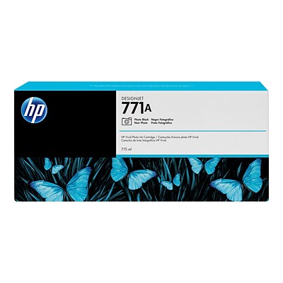 HP 771A Photo Black Standard Yield Ink Cartridge (B6Y21A)