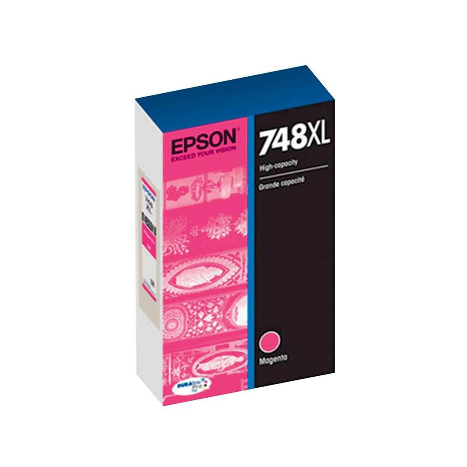 Epson T748XL Magenta High Yield Ink Cartridge