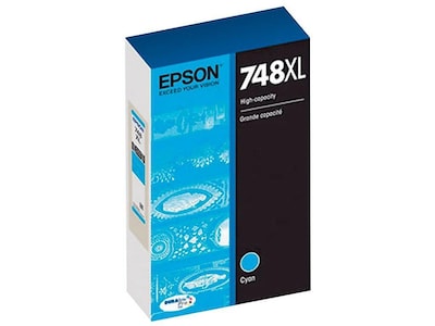 Epson T748XL Cyan High Yield Ink Cartridge