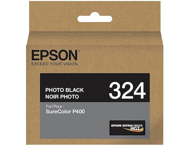 Epson T324 Ultrachrome Photo Black Standard Yield Ink Cartridge (T324120)