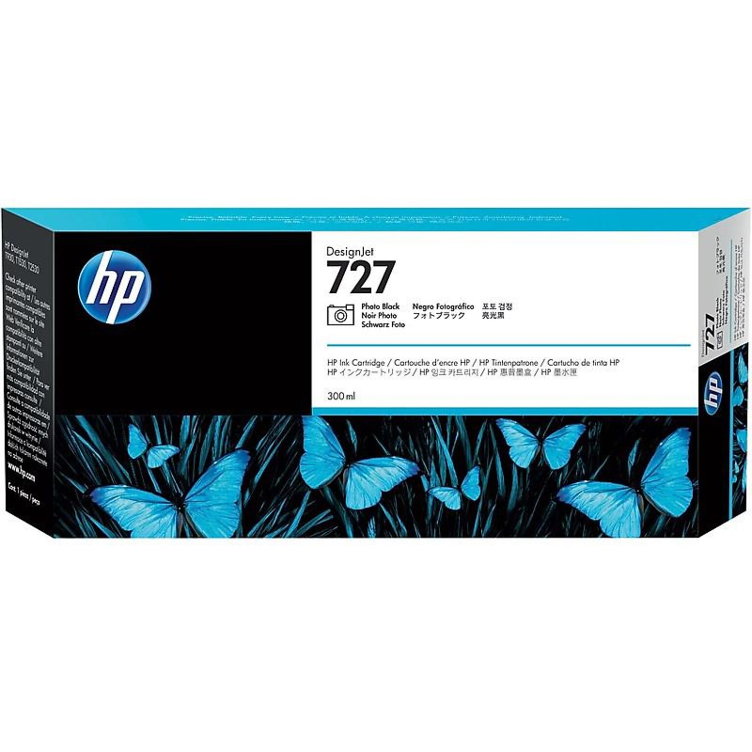 HP 727 Photo Black High Yield Ink Cartridge (F9J79A)