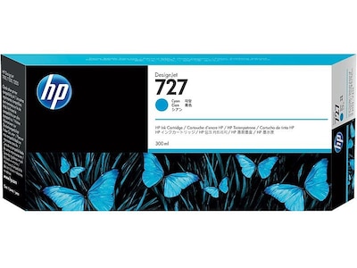 HP 727 Cyan High Yield Ink Cartridge (F9J76A)