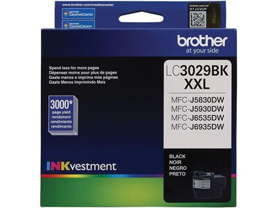 Brother LC 3029 Black Extra High Yield Ink Cartridge   (LC3029BKS)