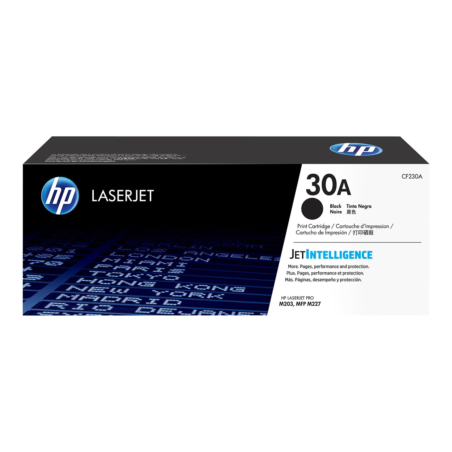 HP 30A Black Standard Yield Toner Cartridge, Print Up to 1600 Pages (CF230A)