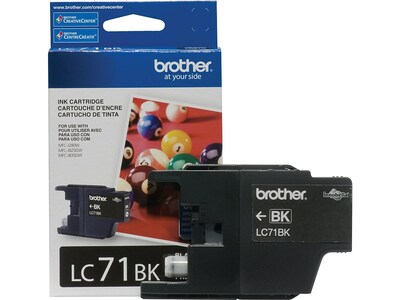 Brother LC71 Black, Cyan, Magenta, Yellow Standard Yield Ink, 4/Pack