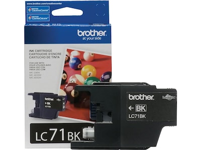 Brother LC71BKS Black Standard Yield Ink  Cartridge