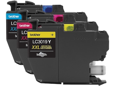 Brother LC30193PKS Cyan/Magenta/Yellow Extra High Yield Ink Cartridge, 3/Pack