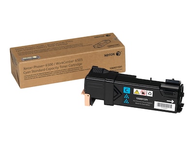 Xerox 106R01591 Cyan Standard Yield Toner Cartridge, Prints Up to 1,000 Pages (XER106R01591)