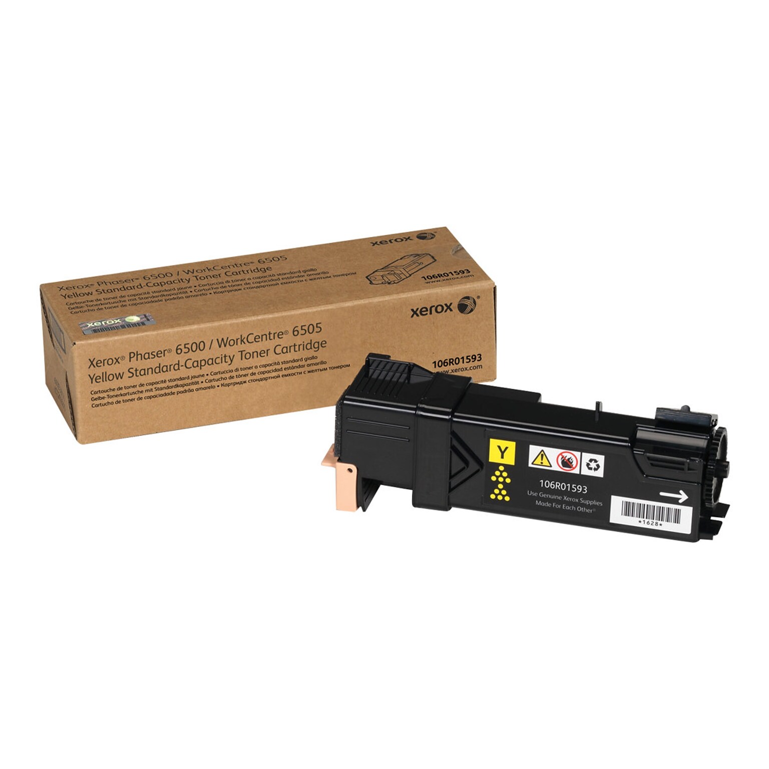 Xerox 106R01593 Yellow Standard Yield Toner Cartridge