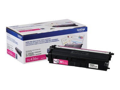 Brother TN436 Black/Cyan/Magenta/Yellow Super High Yield Toner, 4-Pack